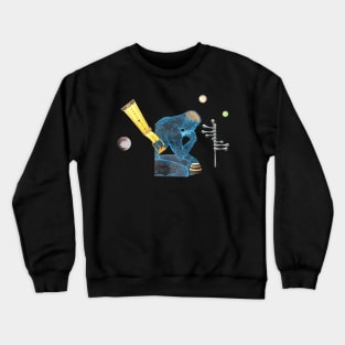 The thinker collage Crewneck Sweatshirt